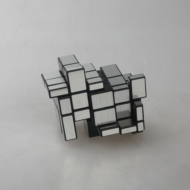 (image for) CubeTwist Mirror Blocks No.1 Stacked Siamese Cube, 2‑Connected Mirror Puzzle, Variable Shape Twisty Toy