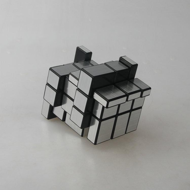 (image for) CubeTwist Mirror Blocks No.1 Stacked Siamese Cube, 2‑Connected Mirror Puzzle, Variable Shape Twisty Toy