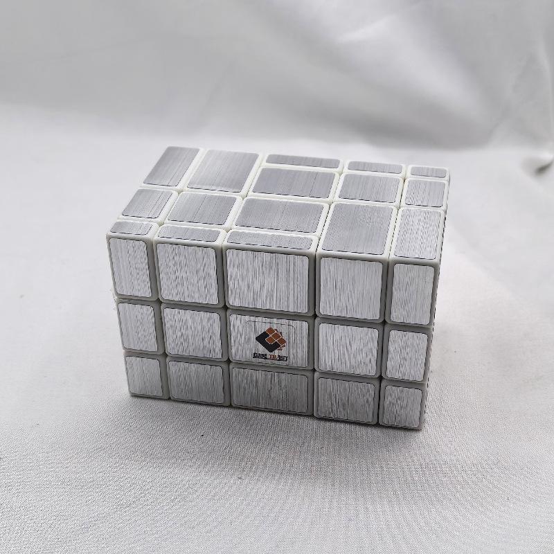 (image for) CubeTwist Mirror Blocks No.1 Stacked Siamese Cube, 2‑Connected Mirror Puzzle, Variable Shape Twisty Toy