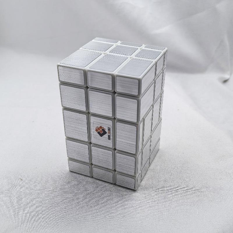 (image for) CubeTwist Mirror Blocks No.1 Stacked Siamese Cube, 2‑Connected Mirror Puzzle, Variable Shape Twisty Toy