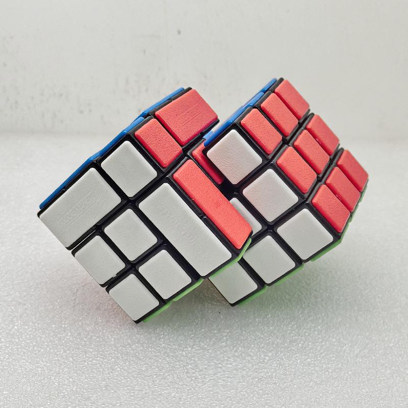 (image for) CubeTwist Gemini Bandaged 3 Conjoined Bandaged Magic Cube Rotation‑Limited Puzzle