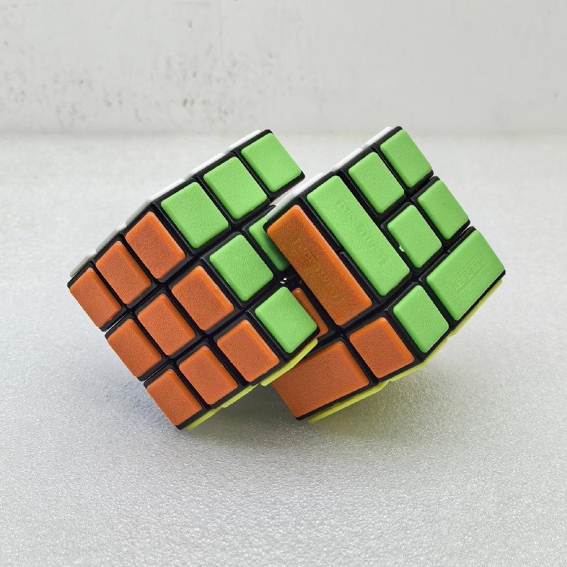 (image for) CubeTwist Gemini Bandaged 3 Conjoined Bandaged Magic Cube Rotation‑Limited Puzzle