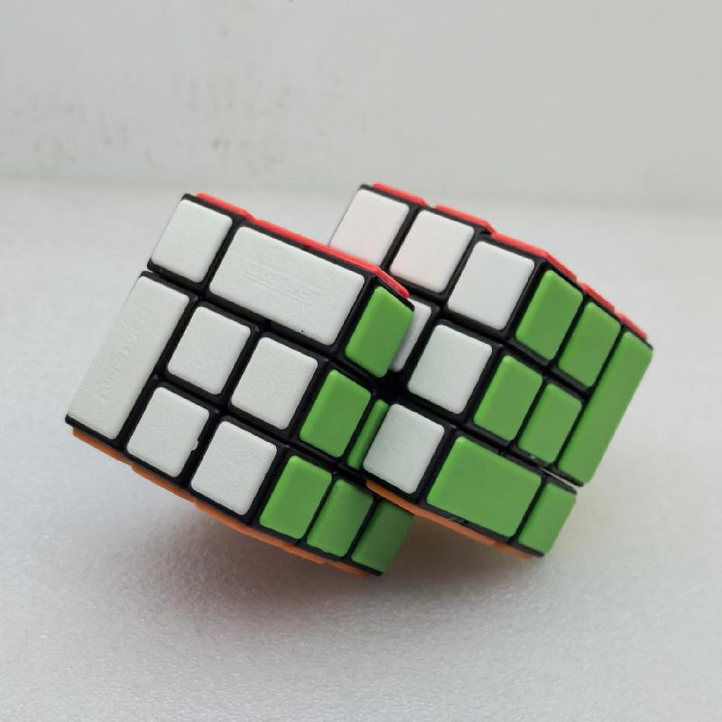 (image for) CubeTwist Gemini Bandaged 3 Conjoined Bandaged Magic Cube Rotation‑Limited Puzzle