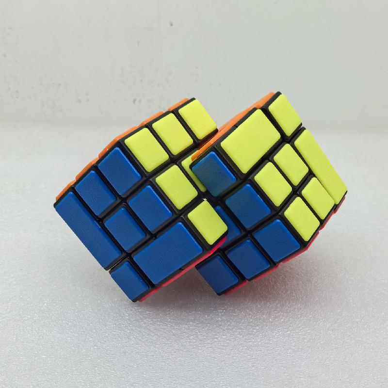 (image for) CubeTwist Gemini Bandaged 3 Conjoined Bandaged Magic Cube Rotation‑Limited Puzzle