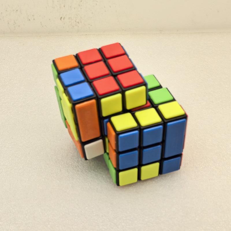 (image for) CubeTwist Gemini Bandaged 3 Conjoined Bandaged Magic Cube Rotation‑Limited Puzzle