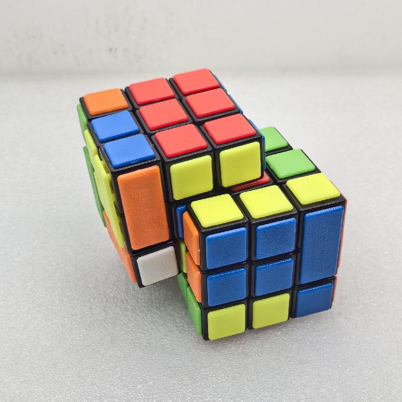(image for) CubeTwist Gemini Bandaged 3 Conjoined Bandaged Magic Cube Rotation‑Limited Puzzle