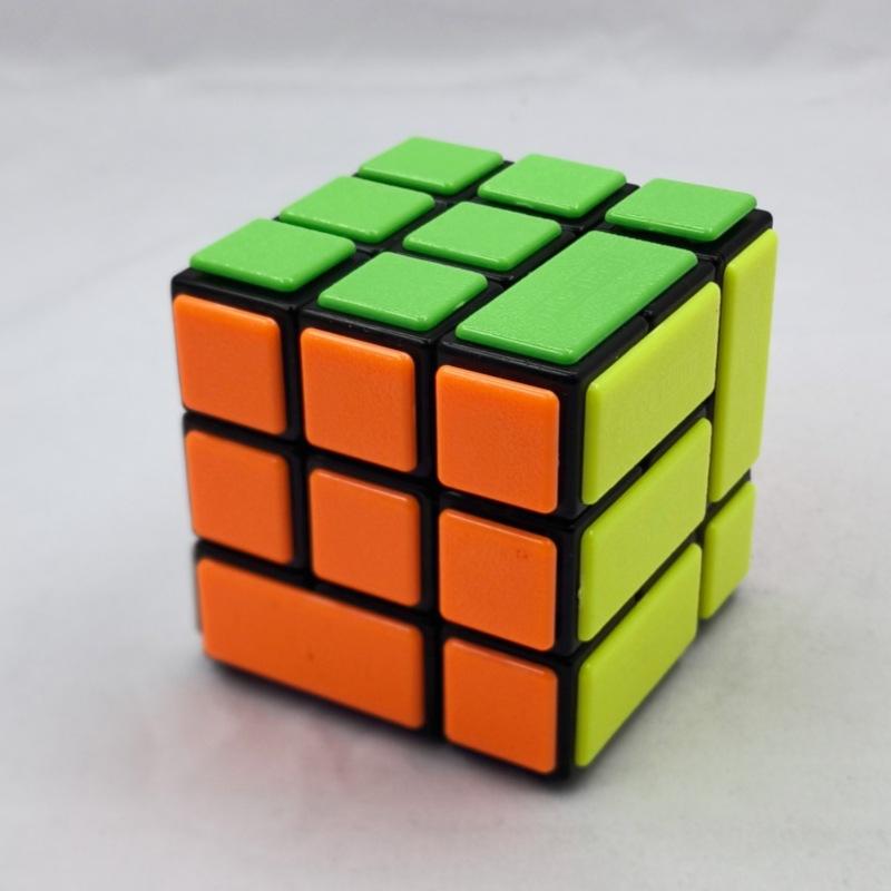 (image for) CubeTwist Cross‑Road Pin‑Insert Bandaged 3x3 Rotation‑Limited Puzzle Cube