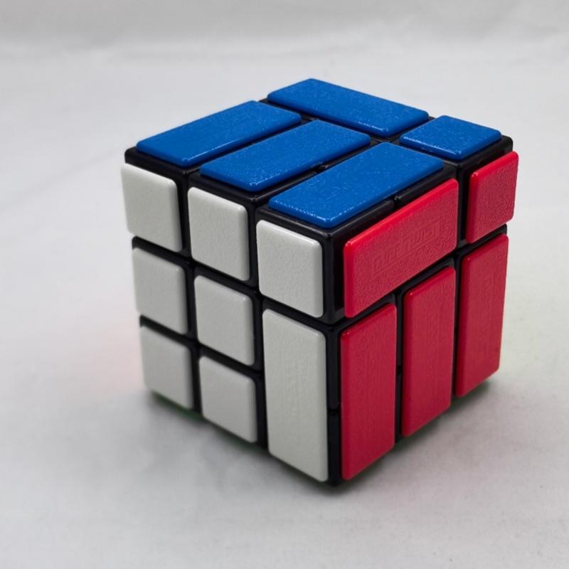 (image for) CubeTwist Cross‑Road Pin‑Insert Bandaged 3x3 Rotation‑Limited Puzzle Cube