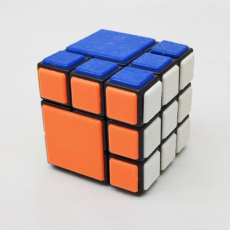 (image for) CubeTwist Bandaged 3x3 Cube No.24, Hole‑Pin Insert Version Rotation‑Limited Puzzle