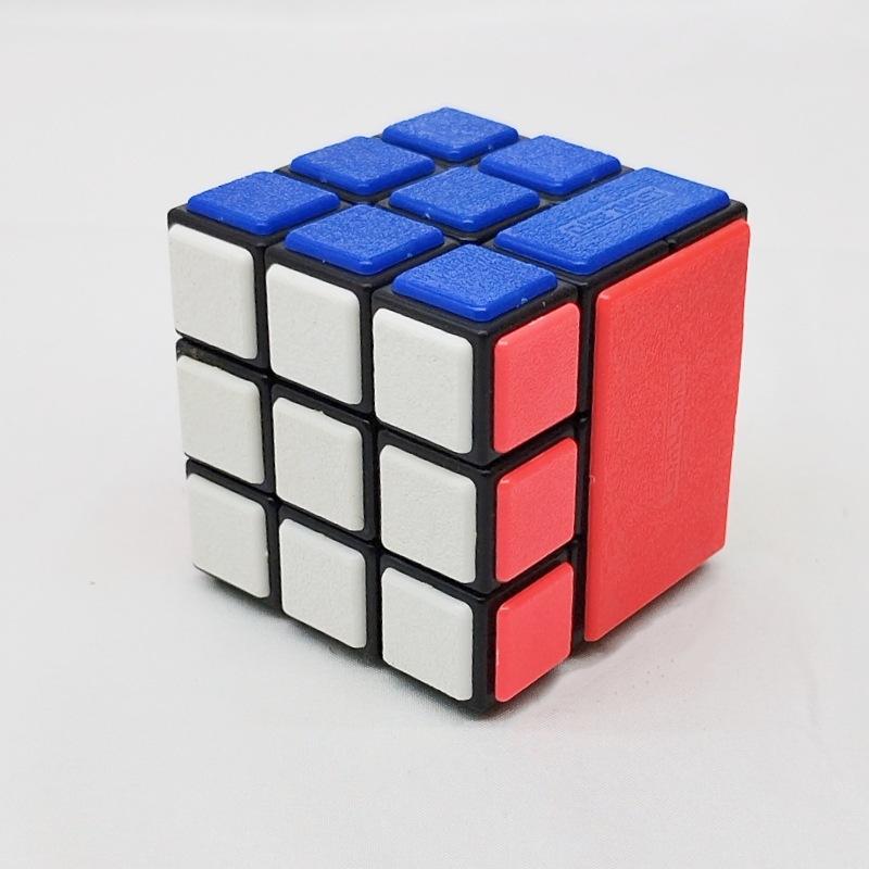 (image for) CubeTwist Bandaged 3x3 Cube No.25, Hole‑Pin Insert Version Rotation‑Limited Puzzle