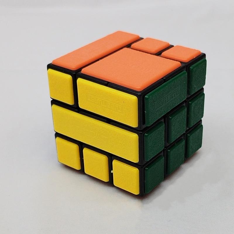(image for) CubeTwist Bandaged 3x3 Cube No.26, Hole‑Pin Insert Version Rotation‑Limited Puzzle