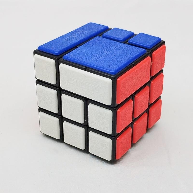 (image for) CubeTwist Bandaged 3x3 Cube No.26, Hole‑Pin Insert Version Rotation‑Limited Puzzle
