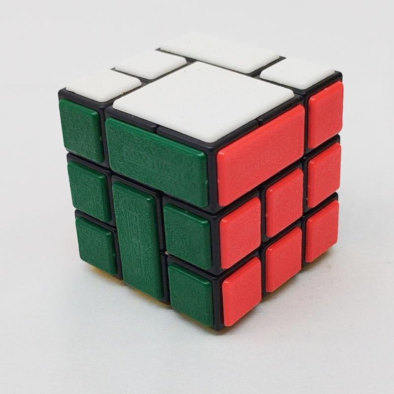 (image for) CubeTwist Bandaged 3x3 Cube No.31, Hole‑Pin Insert Version Rotation‑Limited Puzzle