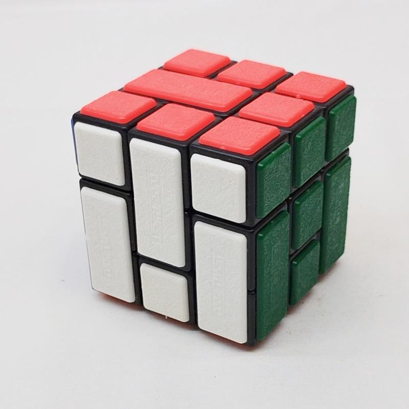 (image for) CubeTwist Bandaged 3x3 Cube No.31, Hole‑Pin Insert Version Rotation‑Limited Puzzle