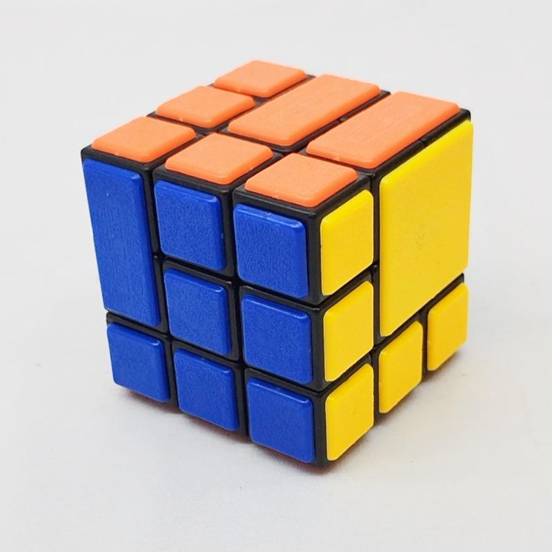(image for) CubeTwist Bandaged 3x3 Cube No.31, Hole‑Pin Insert Version Rotation‑Limited Puzzle