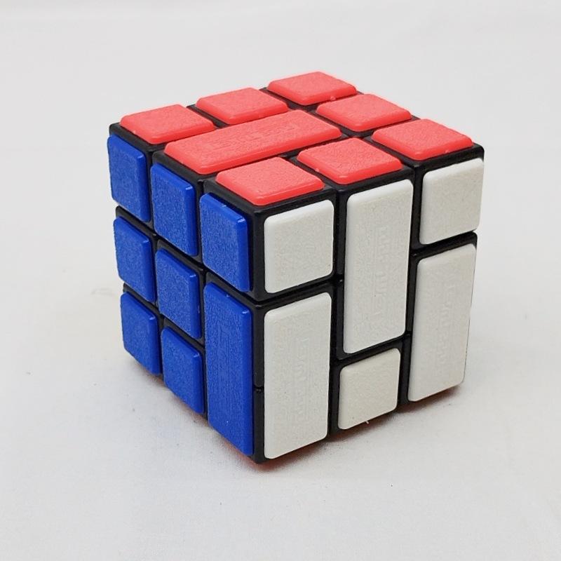 (image for) CubeTwist Bandaged 3x3 Cube No.31, Hole‑Pin Insert Version Rotation‑Limited Puzzle