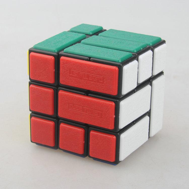 (image for) CubeTwist Bi‑Cube Bandaged 3x3 Cube, Pin‑Insert Version Restricted Rotation Twisty Puzzle