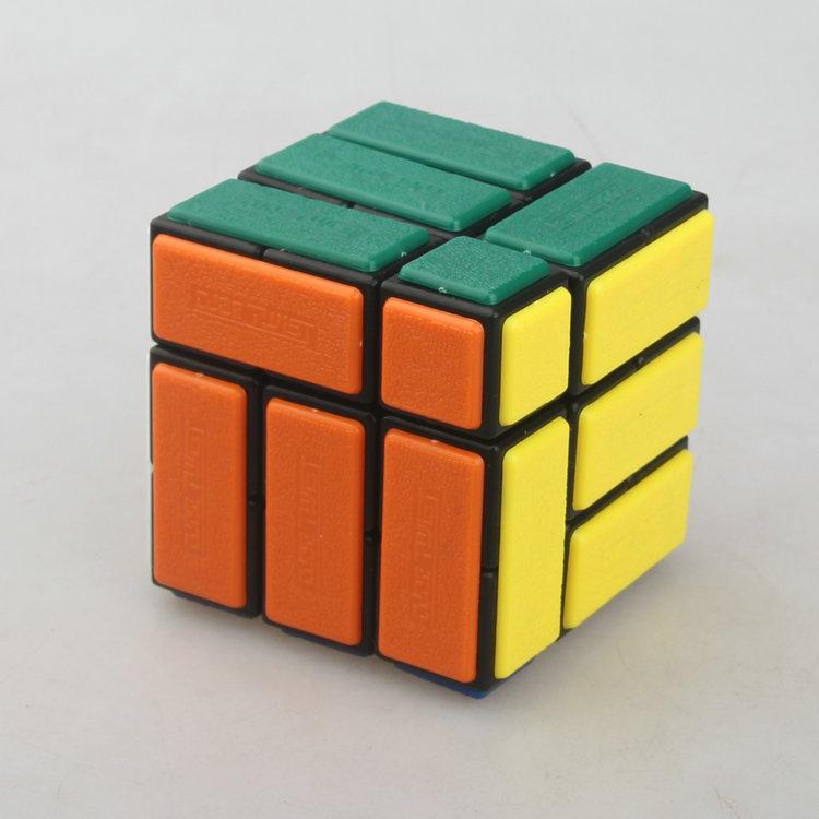 (image for) CubeTwist Bi‑Cube Bandaged 3x3 Cube, Pin‑Insert Version Restricted Rotation Twisty Puzzle