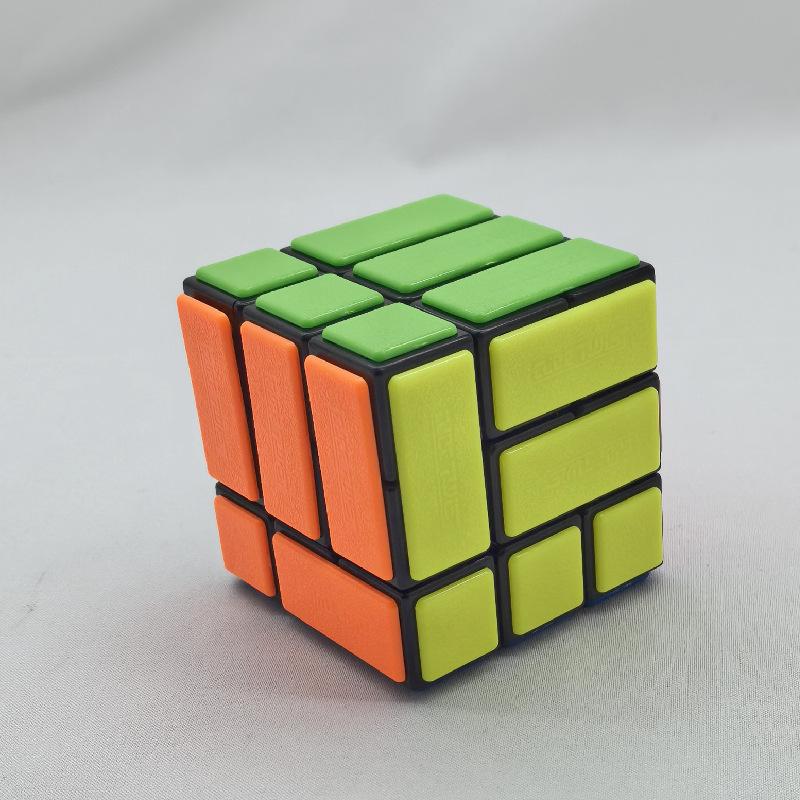 (image for) CubeTwist Bi‑Cube Bandaged 3x3 Cube, Pin‑Insert Version Restricted Rotation Twisty Puzzle