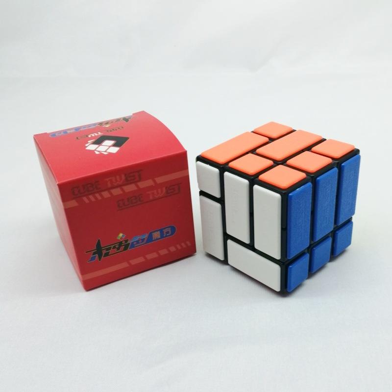 (image for) CubeTwist ZZ Cube Bandaged 3x3 Magic Cube, Pin‑Insert Version Rotation‑Limited Puzzle