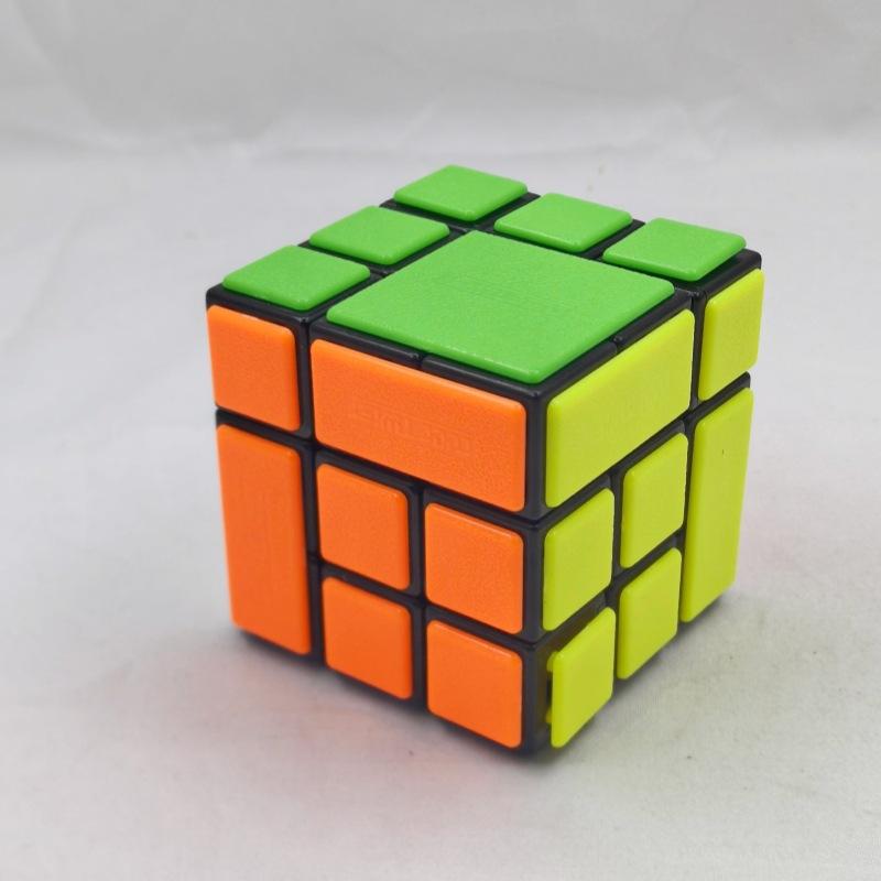 (image for) CubeTwist Puppet No.3 Bandaged 3x3 Cube, Interlocking Mod Twisty Puzzle with Restricted Rotation