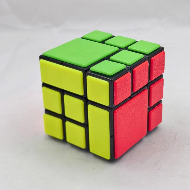 (image for) CubeTwist Puppet No.3 Bandaged 3x3 Cube, Interlocking Mod Twisty Puzzle with Restricted Rotation