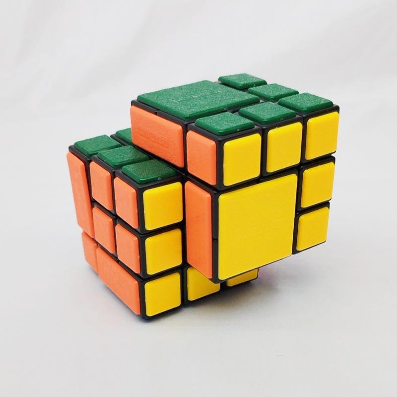 (image for) CubeTwist Siabry Cube, Bandaged & Siamese Combined Twisty Puzzle with Restricted Rotation