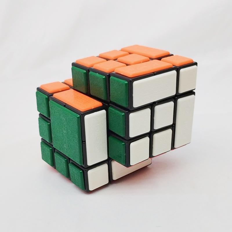 (image for) CubeTwist Siabry Cube, Bandaged & Siamese Combined Twisty Puzzle with Restricted Rotation