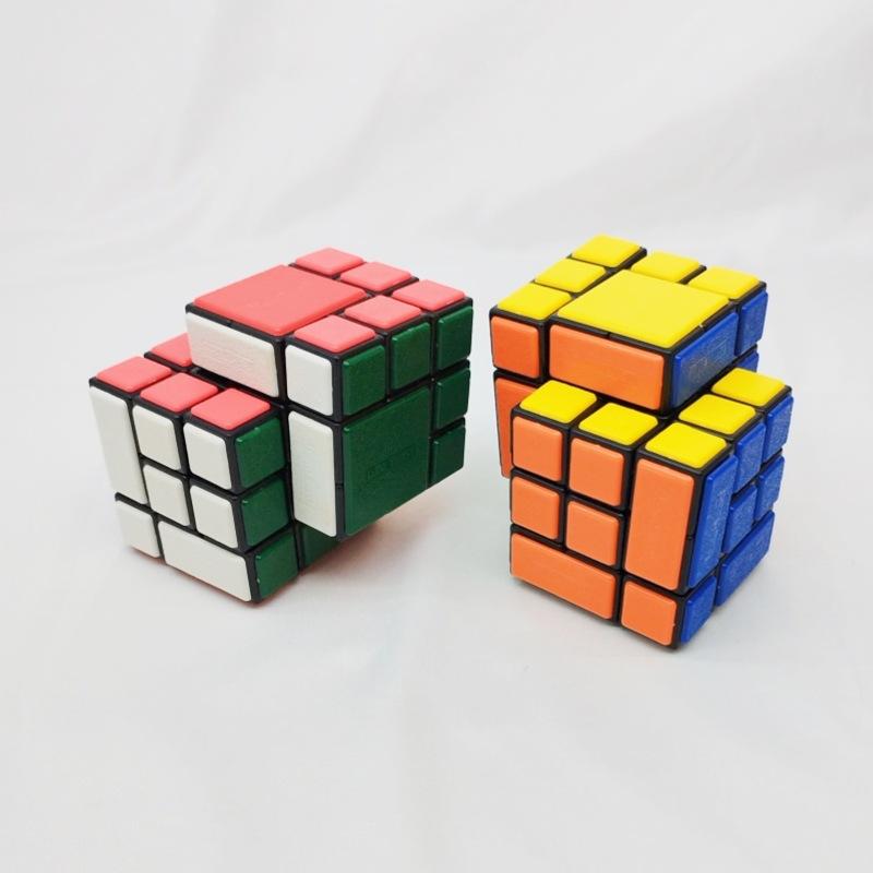 (image for) CubeTwist Siabry Cube, Bandaged & Siamese Combined Twisty Puzzle with Restricted Rotation