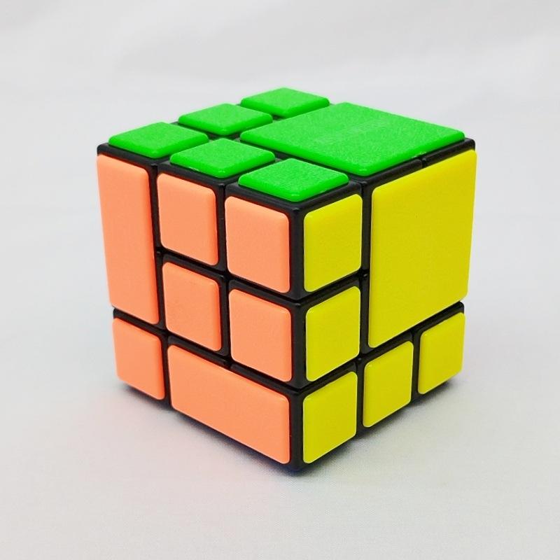 (image for) CubeTwist Fused 3 Bandaged 3x3 Cube, Rotation‑Limited Puzzle