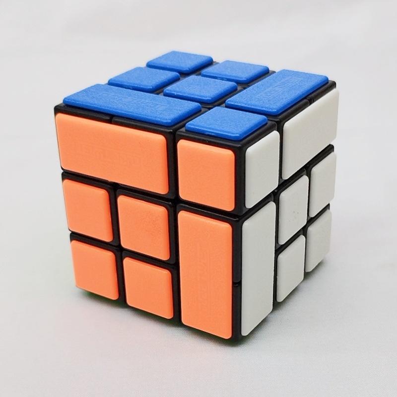 (image for) CubeTwist Fused 3 Bandaged 3x3 Cube, Rotation‑Limited Puzzle