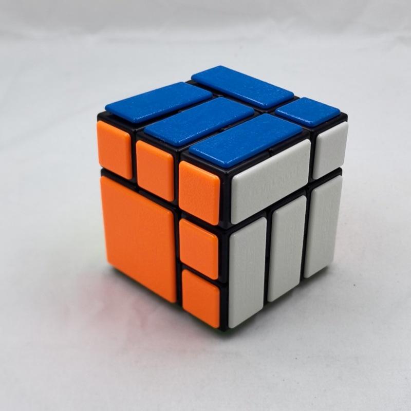 (image for) CubeTwist Bicube Fuse Pin‑Insert Bandaged 3x3 Rotation‑Limited Puzzle Cube