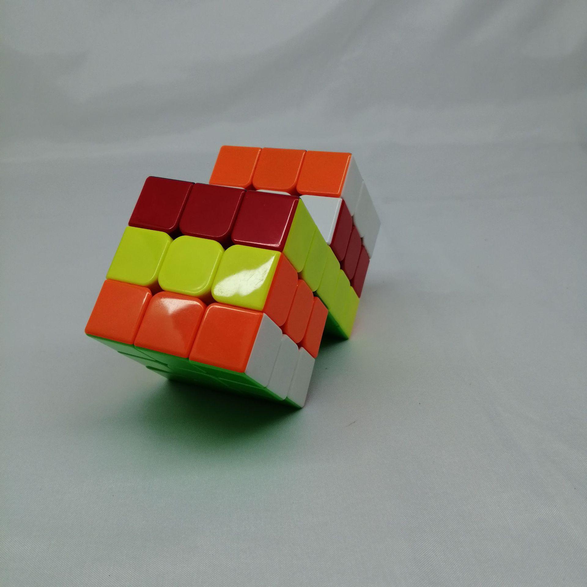 (image for) CubeTwist 2‑3 to 6‑3 Color Siamese Cube, Restricted‑Rotation Connected 3x3 Twisty Puzzle, Custom N‑3 Available
