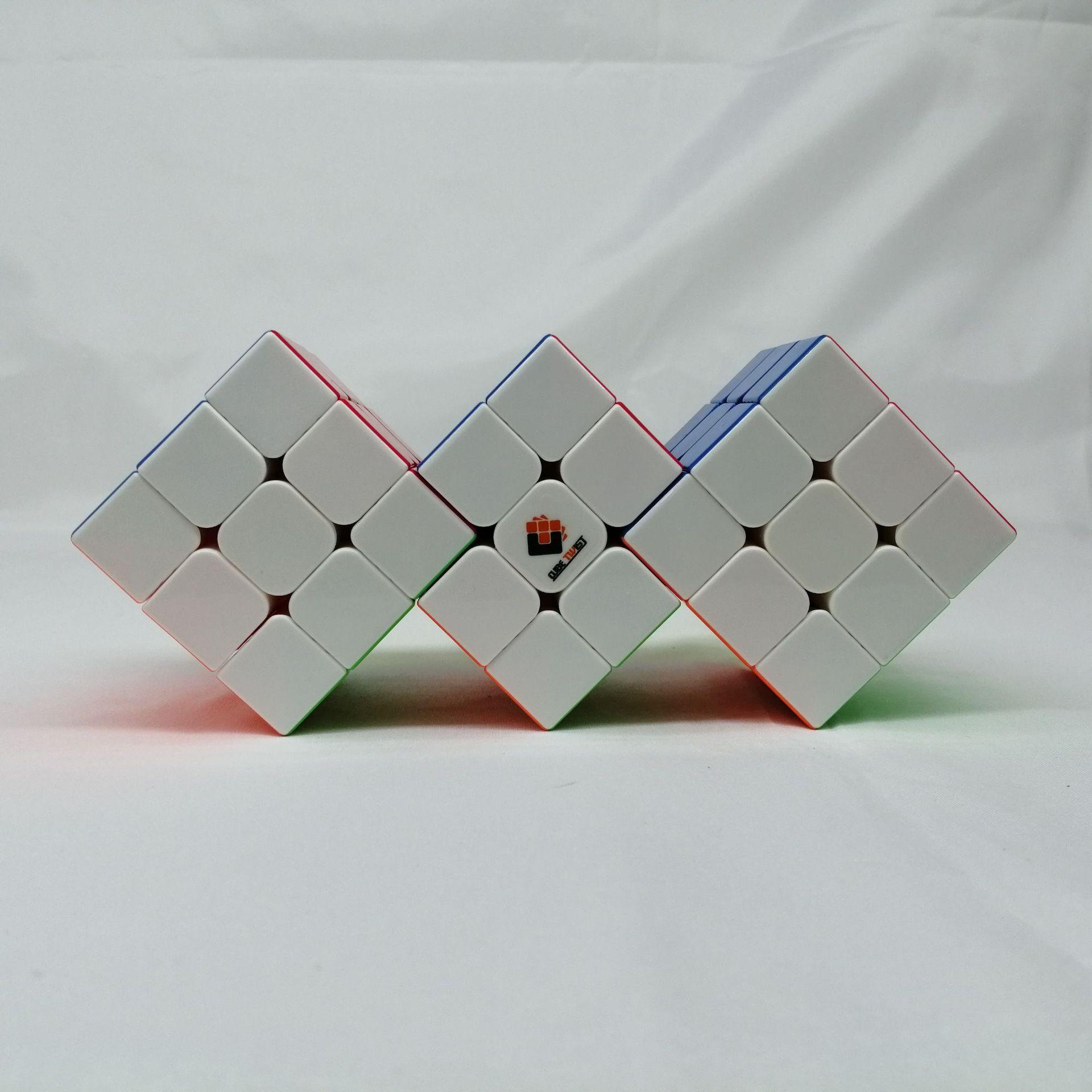 (image for) CubeTwist 2‑3 to 6‑3 Color Siamese Cube, Restricted‑Rotation Connected 3x3 Twisty Puzzle, Custom N‑3 Available