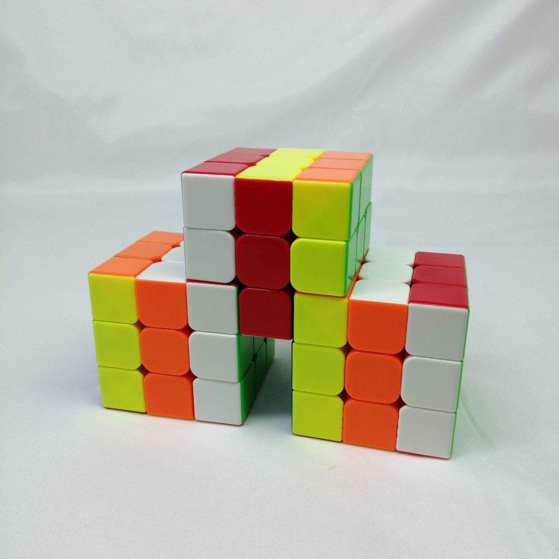 (image for) CubeTwist 2‑3 to 6‑3 Color Siamese Cube, Restricted‑Rotation Connected 3x3 Twisty Puzzle, Custom N‑3 Available