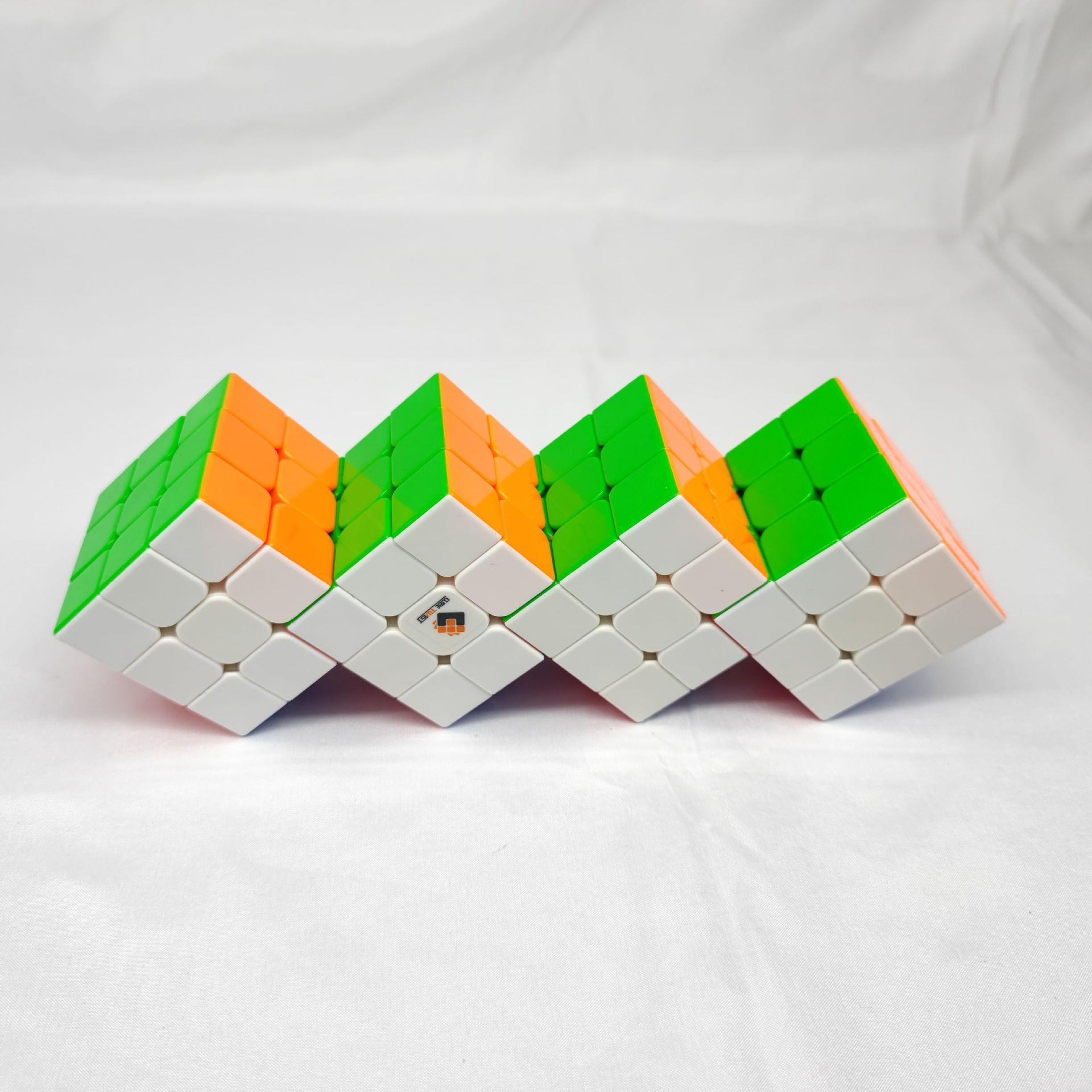 (image for) CubeTwist 2‑3 to 6‑3 Color Siamese Cube, Restricted‑Rotation Connected 3x3 Twisty Puzzle, Custom N‑3 Available