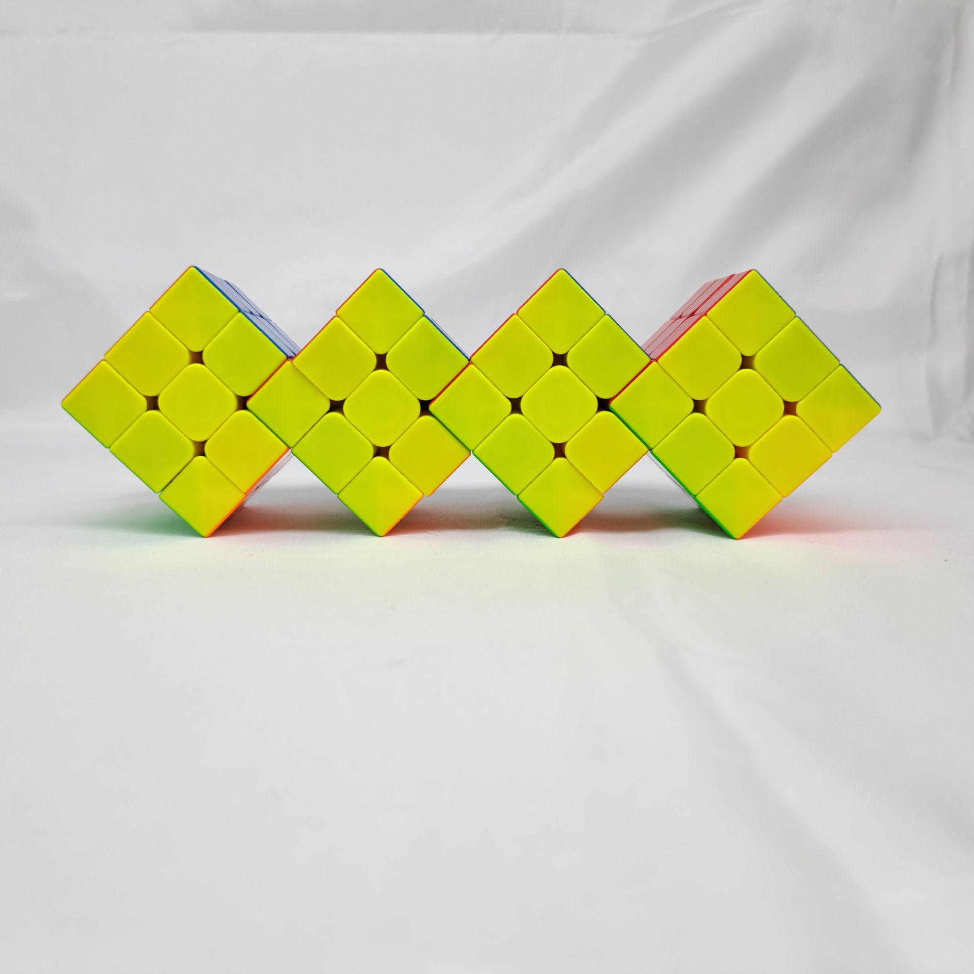 (image for) CubeTwist 2‑3 to 6‑3 Color Siamese Cube, Restricted‑Rotation Connected 3x3 Twisty Puzzle, Custom N‑3 Available