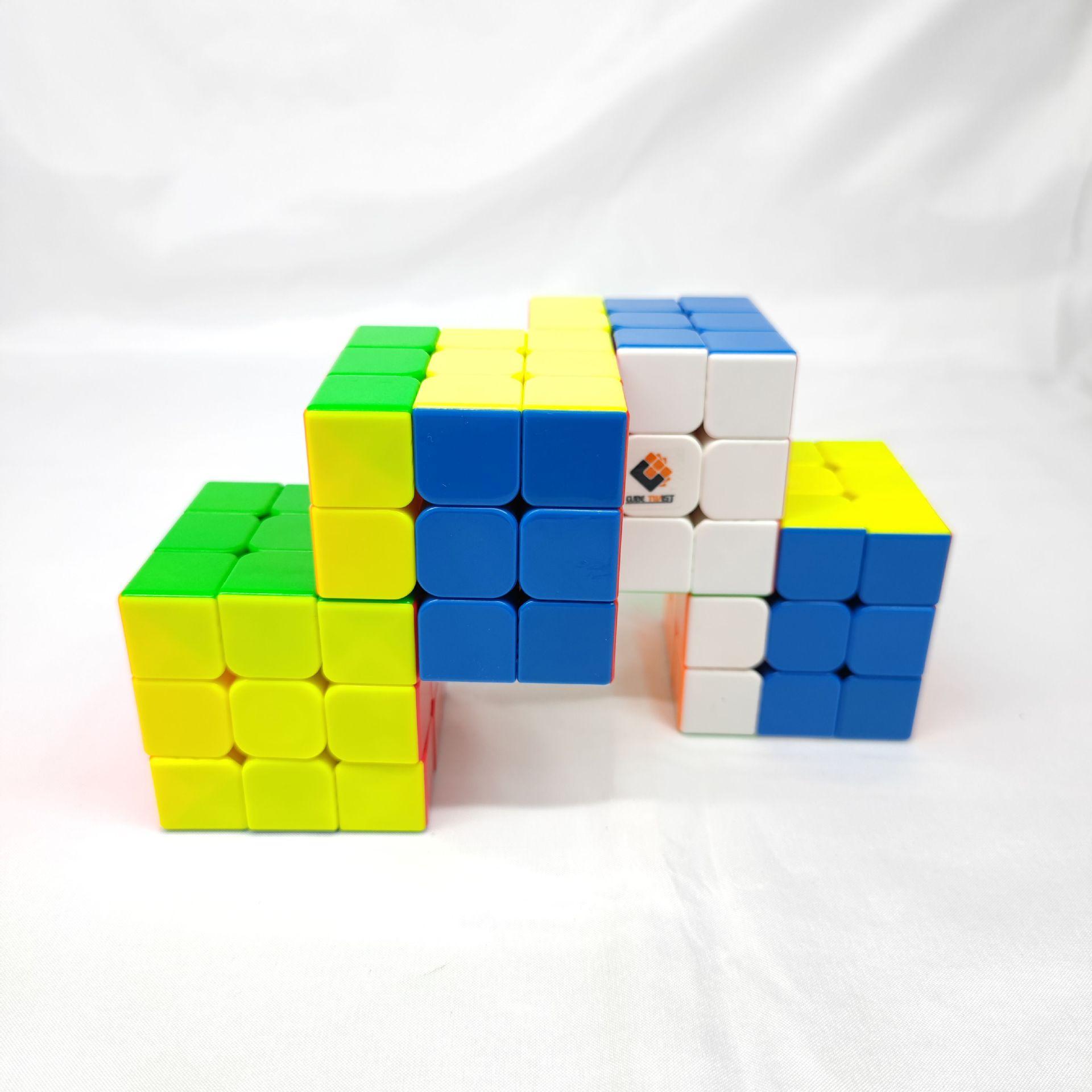 (image for) CubeTwist 2‑3 to 6‑3 Color Siamese Cube, Restricted‑Rotation Connected 3x3 Twisty Puzzle, Custom N‑3 Available