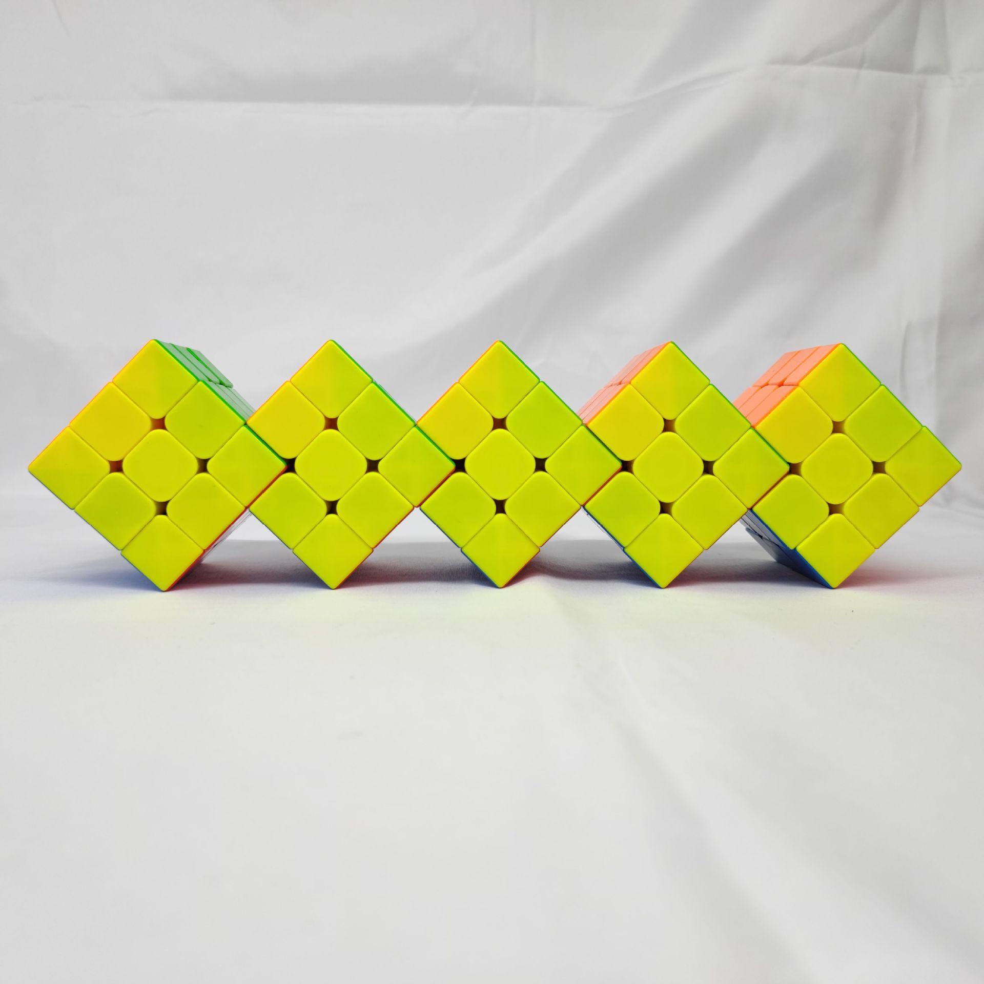 (image for) CubeTwist 2‑3 to 6‑3 Color Siamese Cube, Restricted‑Rotation Connected 3x3 Twisty Puzzle, Custom N‑3 Available
