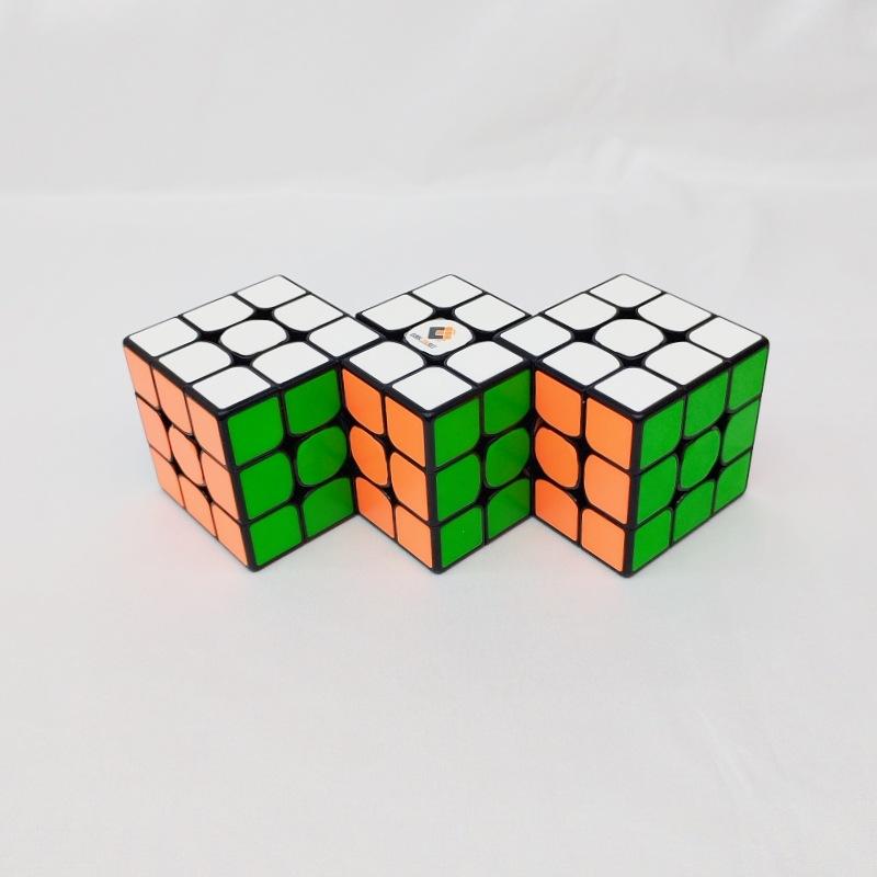 (image for) CubeTwist 3x3 Siamese Connected Cube Series, Multi‑Unit Joined Twisty Puzzle with New Color Tile Version