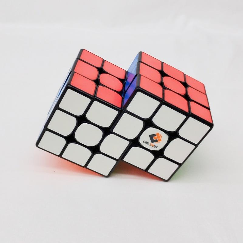 (image for) CubeTwist 3x3 Siamese Connected Cube Series, Multi‑Unit Joined Twisty Puzzle with New Color Tile Version