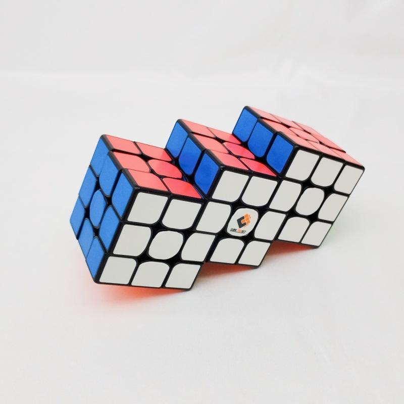 (image for) CubeTwist 3x3 Siamese Connected Cube Series, Multi‑Unit Joined Twisty Puzzle with New Color Tile Version