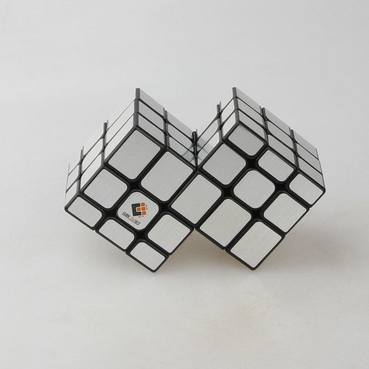 CubeTwist Unequal Distance 2‑3 Siamese Mirror Cube, Connected 3x3 Twisty Puzzle, Restricted‑Rotation Mod (image for) CubeTwist Unequal Distance 2‑3 Siamese Mirror Cube, Connected 3x3 Twisty Puzzle, Restricted‑Rotation Mod