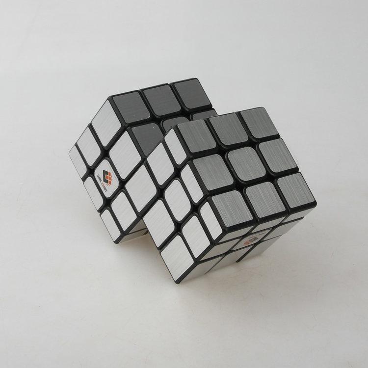 (image for) CubeTwist Unequal Distance 2‑3 Siamese Mirror Cube, Connected 3x3 Twisty Puzzle, Restricted‑Rotation Mod