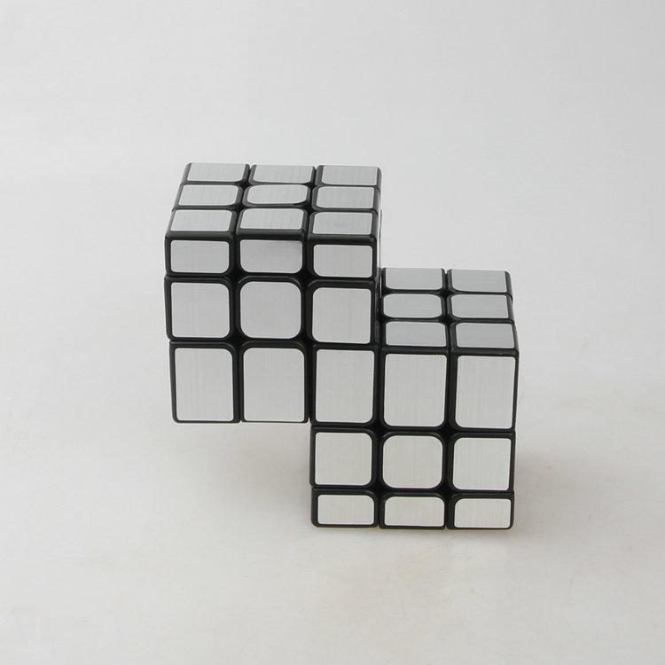 (image for) CubeTwist Unequal Distance 2‑3 Siamese Mirror Cube, Connected 3x3 Twisty Puzzle, Restricted‑Rotation Mod