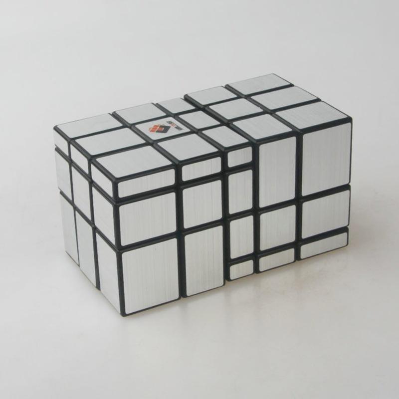 (image for) CubeTwist Stack‑2 Mirror Siamese Cube 2‑in‑1 Connected Mirror Blocks Rotation‑Limited Puzzle
