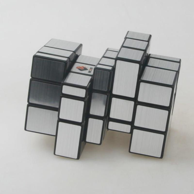 (image for) CubeTwist Stack‑2 Mirror Siamese Cube 2‑in‑1 Connected Mirror Blocks Rotation‑Limited Puzzle