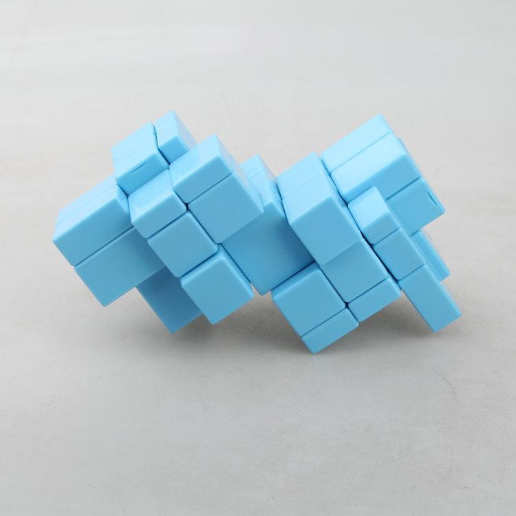 (image for) Cubetwist 2‑in‑3 Mirror Siamese Cube 3x3 Limited‑Rotation Conjoined Twisty Puzzle