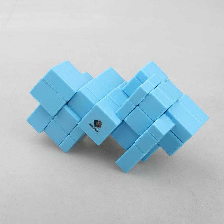 (image for) Cubetwist 2‑in‑3 Mirror Siamese Cube 3x3 Limited‑Rotation Conjoined Twisty Puzzle