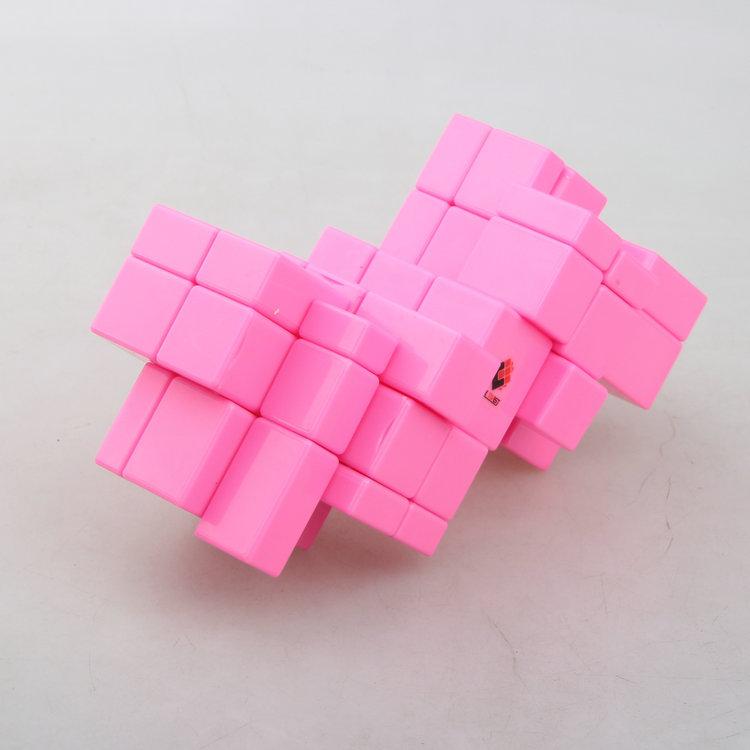 (image for) Cubetwist 2‑in‑3 Mirror Siamese Cube 3x3 Limited‑Rotation Conjoined Twisty Puzzle